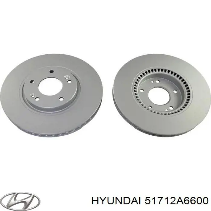 51712A6600 Hyundai/Kia Tarcza hamulcowa przednia