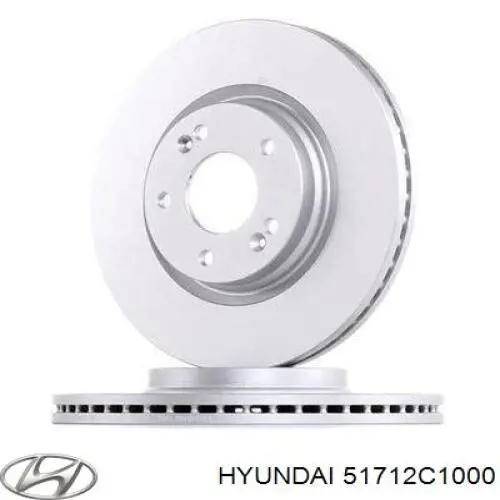 Tarcza hamulcowa przednia 51712C1000 Hyundai/Kia
