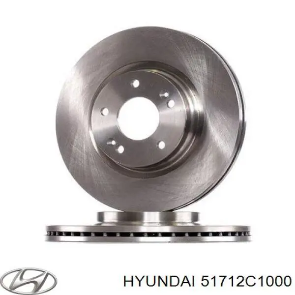 51712C1000 Hyundai/Kia Tarcza hamulcowa przednia