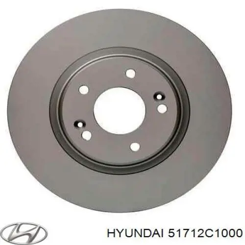 Tarcza hamulcowa przednia Hyundai/Kia 51712C1000 cena, od 168,12 USD