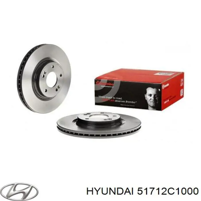 Do koszyka 51712C1000 Hyundai/Kia Tarcza hamulcowa przednia