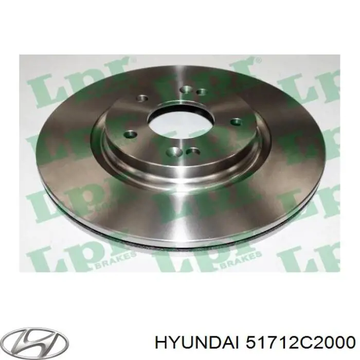Tarcza hamulcowa przednia Hyundai/Kia 51712C2000 cena, od 7,84 USD