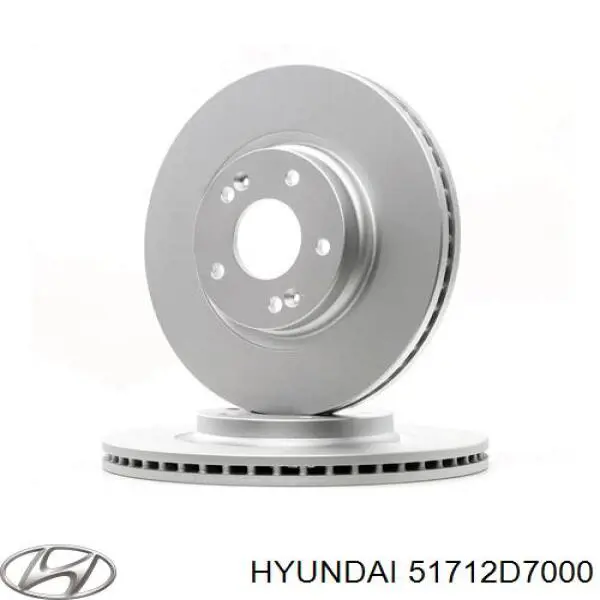 51712D7000 Hyundai/Kia tarcza hamulcowa przednia