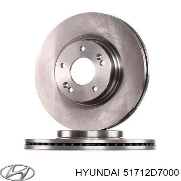 Tarcza hamulcowa przednia Hyundai/Kia 51712D7000