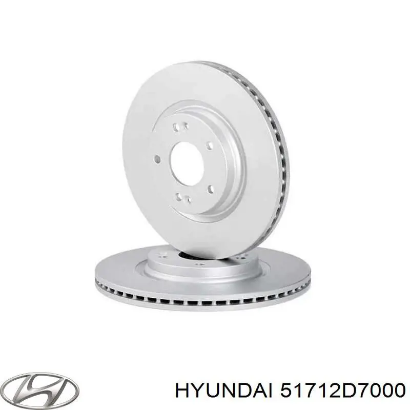 51712D7000 Hyundai/Kia Tarcza hamulcowa przednia