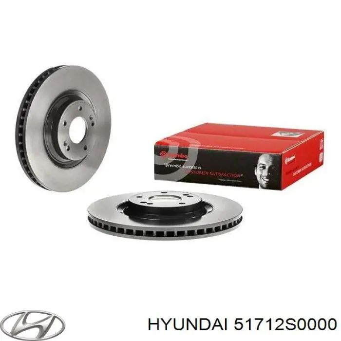 51712S0000 Hyundai/Kia Tarcza hamulcowa przednia
