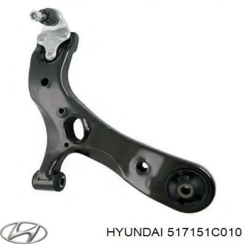 Do koszyka 517151C010 Hyundai/Kia Czop (zwrotnica) przedni lewy