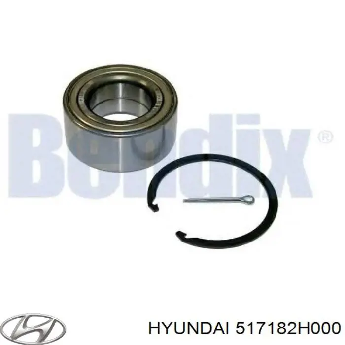Łożysko piasty przedniej Hyundai/Kia 517182H000 cena, od 20,63 USD
