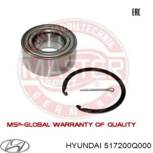 Do koszyka 517200Q000 Hyundai/Kia Łożysko piasty przedniej