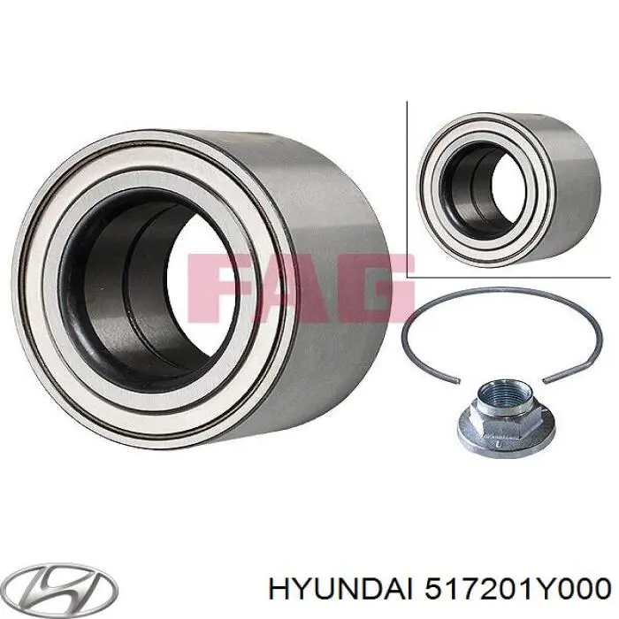 Łożysko piasty przedniej Hyundai/Kia 517201Y000 cena, od 23,99 USD