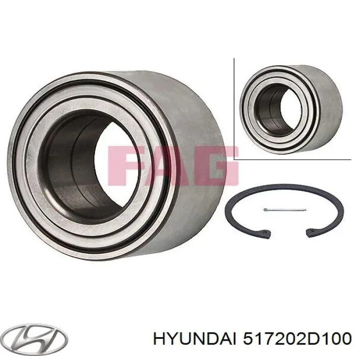 Łożysko piasty przedniej Hyundai/Kia 517202D100