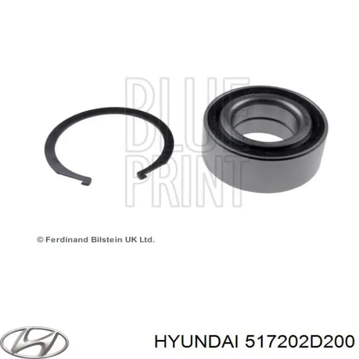 517202D200 Hyundai/Kia Łożysko piasty przedniej