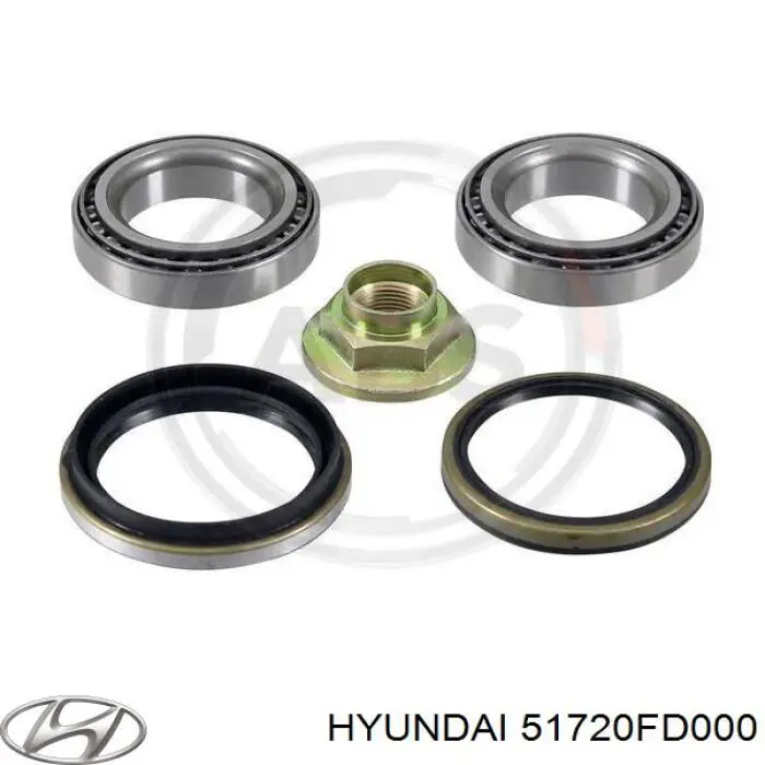 Łożysko piasty przedniej Hyundai/Kia 51720FD000 cena, od 15,10 USD