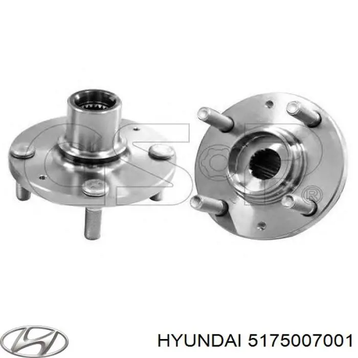 Do koszyka 5175007001 Hyundai/Kia Piasta przednia