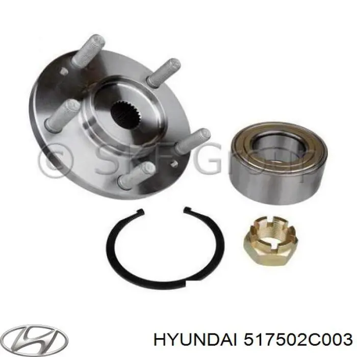 Piasta przednia Hyundai/Kia 517502C003 cena, od 25,77 USD