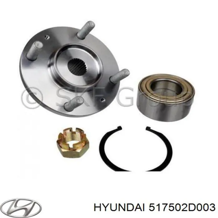 Piasta przednia Hyundai/Kia 517502D003 cena, od 29,91 USD