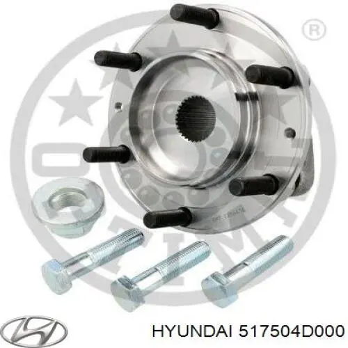 Do koszyka 517504D000 Hyundai/Kia Piasta przednia