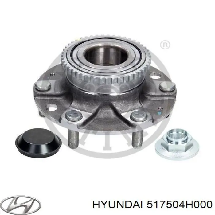 Do koszyka 517504H000 Hyundai/Kia Piasta przednia
