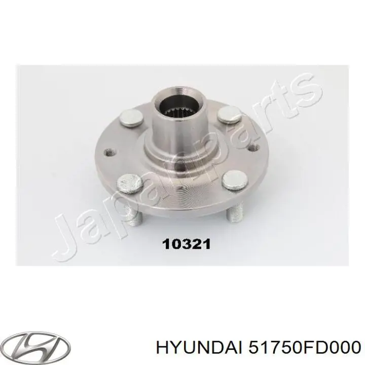 Do koszyka 51750FD000 Hyundai/Kia Piasta przednia
