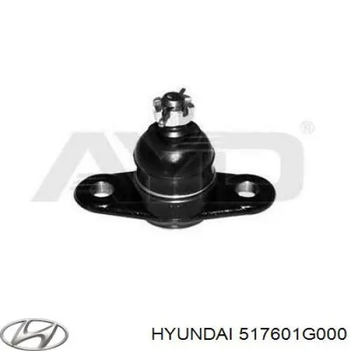 Do koszyka 517601G000 Hyundai/Kia Sworzeń wahacza dolny