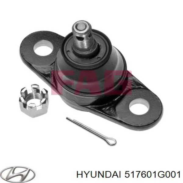 Do koszyka 517601G001 Hyundai/Kia Sworzeń wahacza dolny