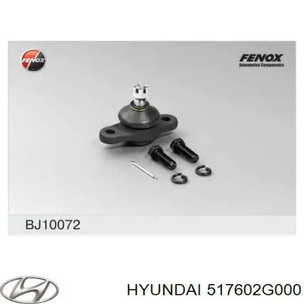 Sworzeń wahacza dolny Hyundai/Kia 517602G000 cena, od 17,59 USD