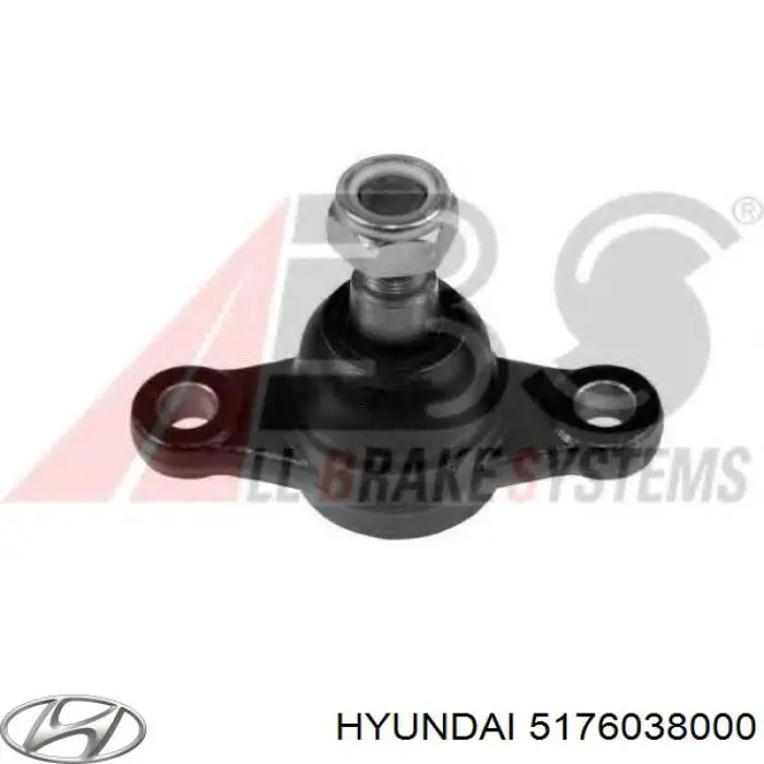 Do koszyka 5176038000 Hyundai/Kia Sworzeń wahacza dolny