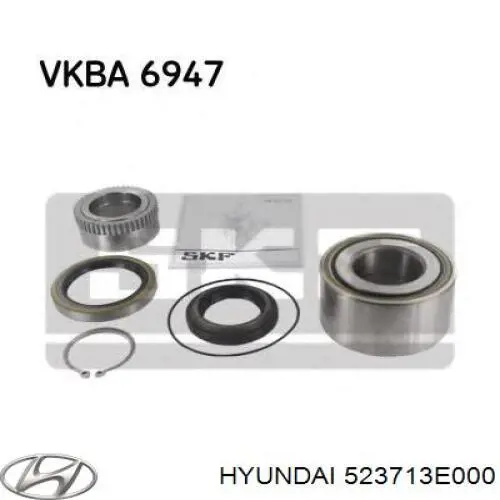 Do koszyka 523713E000 Hyundai/Kia Lożysko półosi mostu tylnego