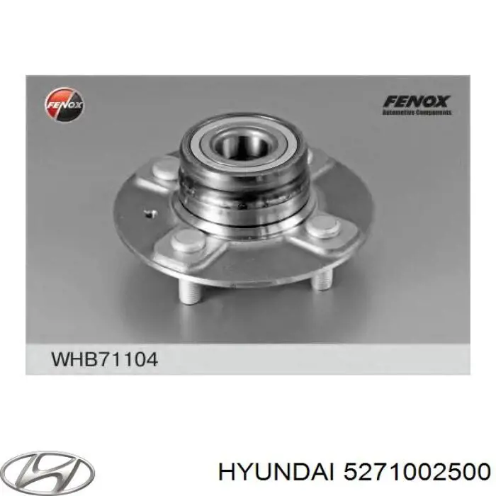 Do koszyka 5271002500 Hyundai/Kia Piasta tylna