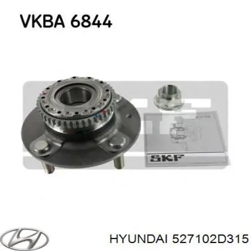 Piasta tylna Hyundai/Kia 527102D315