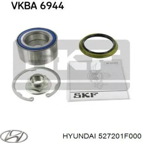 Do koszyka 527201F000 Hyundai/Kia Lożysko piasty tylnej
