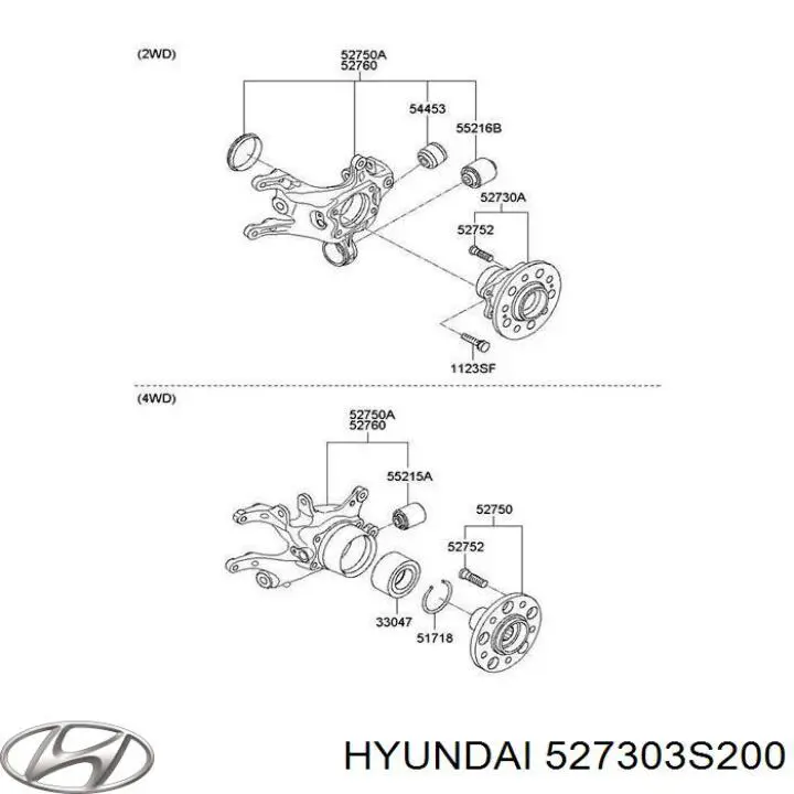 Piasta tylna Hyundai/Kia 527303S200 cena, od 110,10 USD