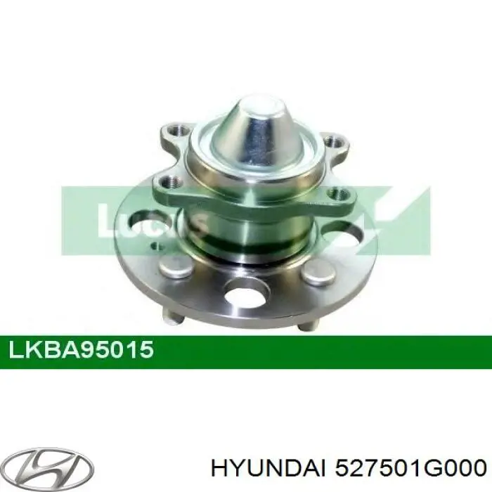 Do koszyka 527501G000 Hyundai/Kia Piasta tylna