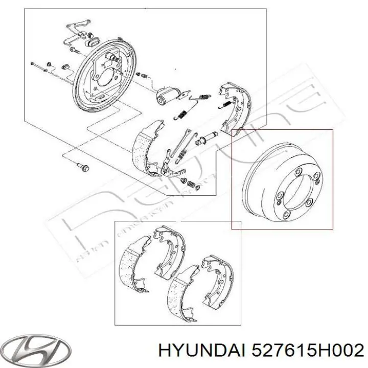 Piasta przednia Hyundai/Kia 527615H002 cena, od 543,64 USD