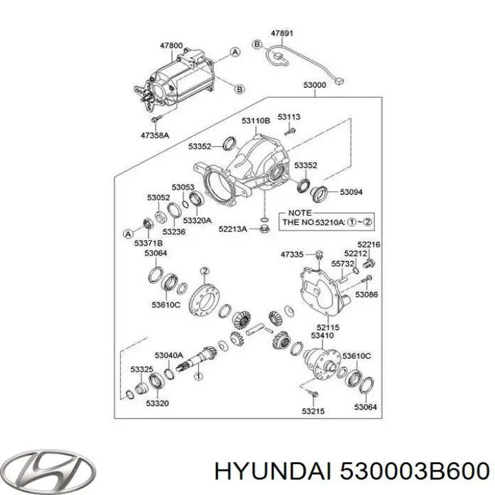 Reduktor mostu tylnego do Hyundai Tucson II TM