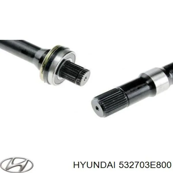 Do koszyka 532703E800 Hyundai/Kia Wał napędowy półosi pośredni