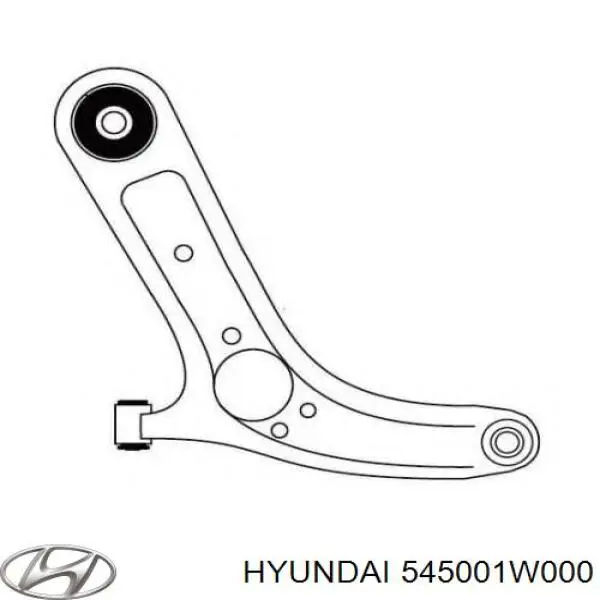 Wahacz zawieszenia przedniego dolny lewy 545001W000 Hyundai/Kia