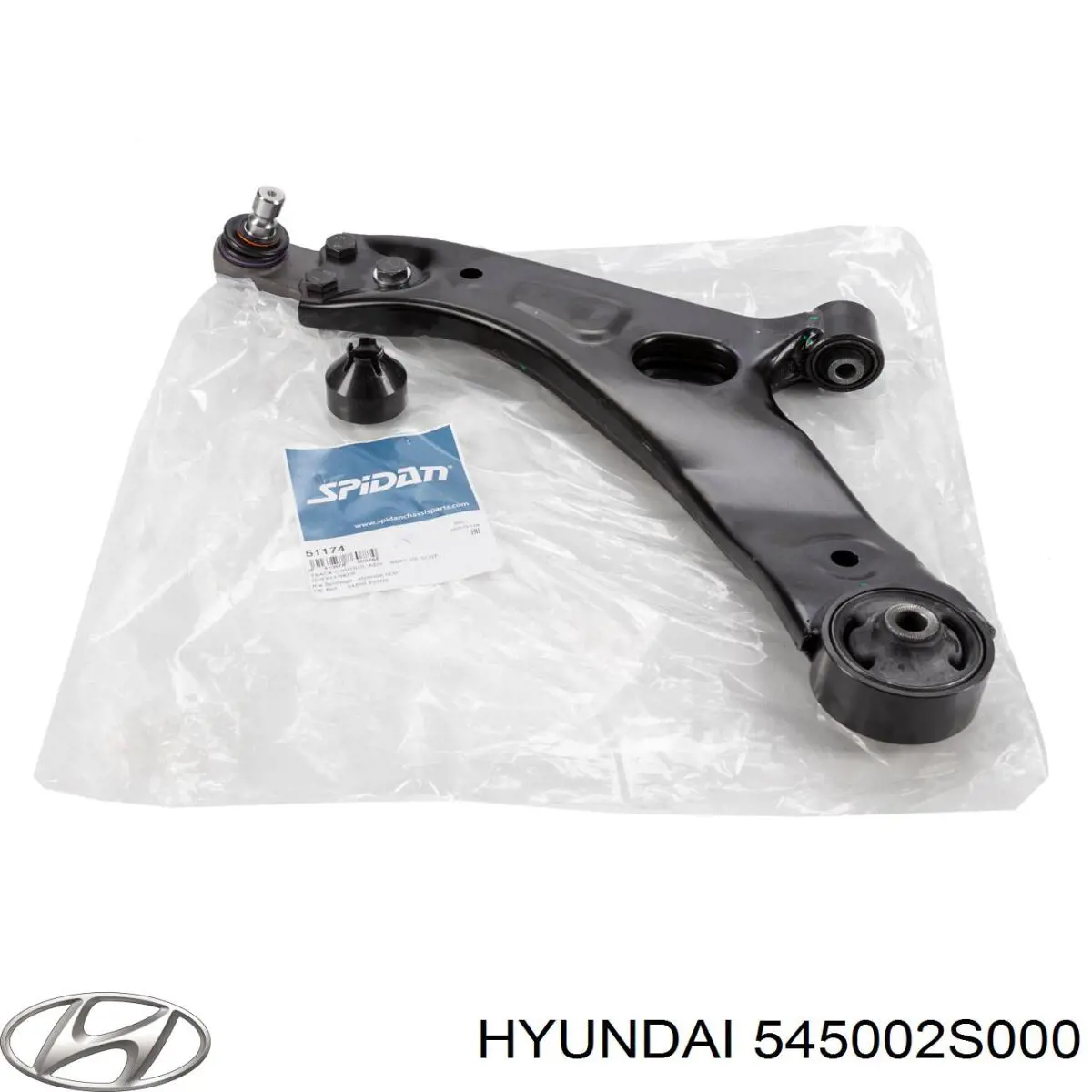 Do koszyka 545002S000 Hyundai/Kia Wahacz zawieszenia przedniego dolny lewy