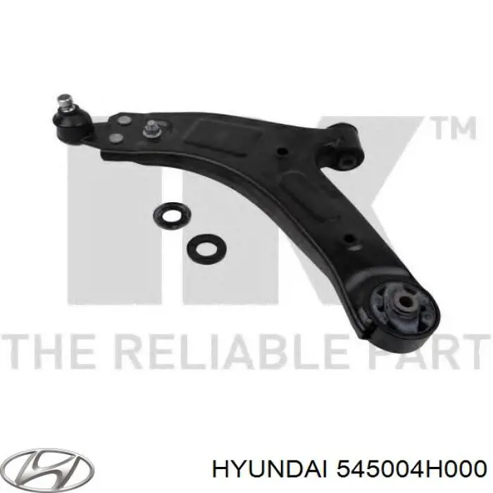 Do koszyka 545004H000 Hyundai/Kia Wahacz zawieszenia przedniego dolny lewy