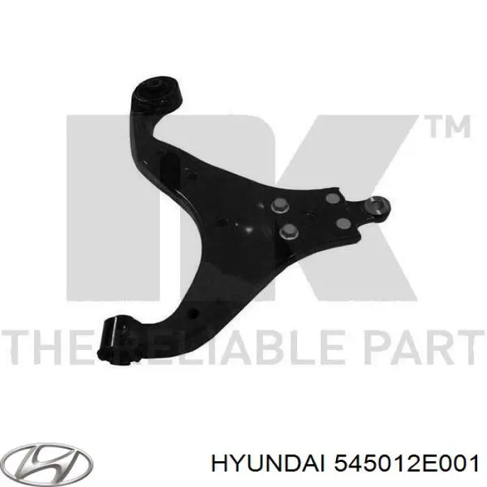Do koszyka 545012E001 Hyundai/Kia Wahacz zawieszenia przedniego dolny prawy