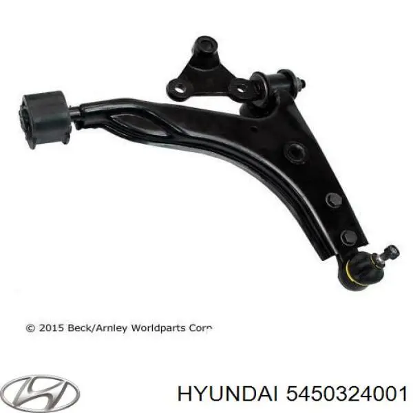 Wahacz zawieszenia przedniego dolny prawy Hyundai Pony sedana (1989 - 1995) cena, od 66,94 USD