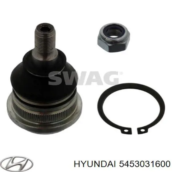 Do koszyka 5453031600 Hyundai/Kia Sworzeń wahacza dolny