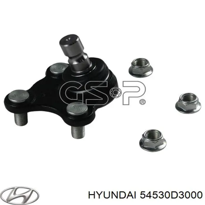 54530D3000 Hyundai/Kia Sworzeń wahacza dolny lewy