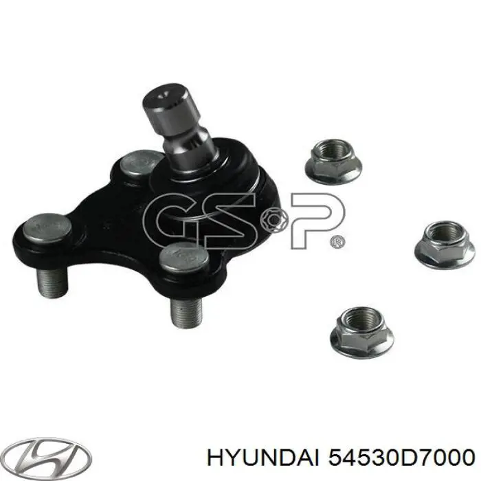 54530D7000 Hyundai/Kia Sworzeń wahacza dolny lewy