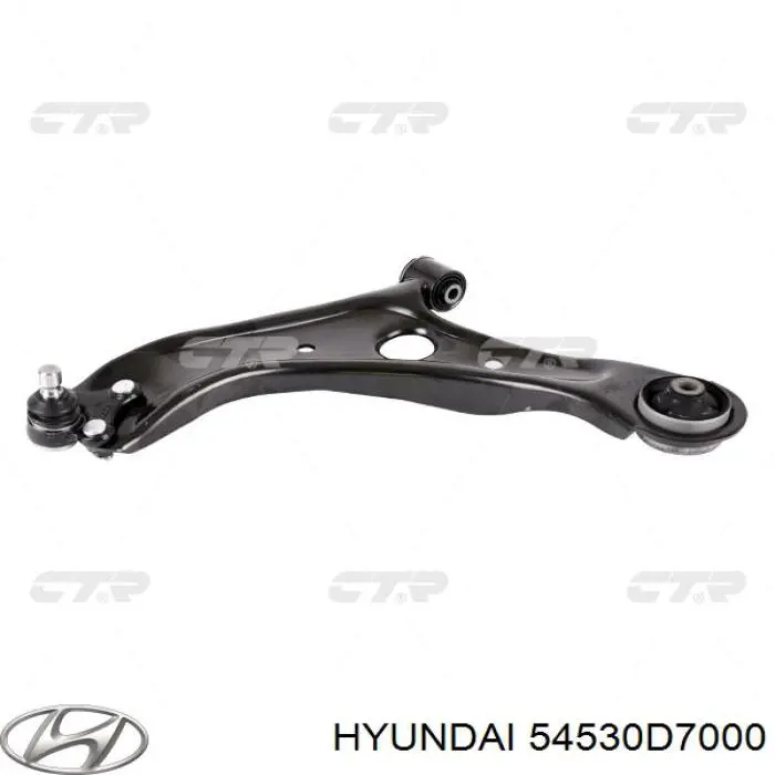 Do koszyka 54530D7000 Hyundai/Kia Sworzeń wahacza dolny lewy