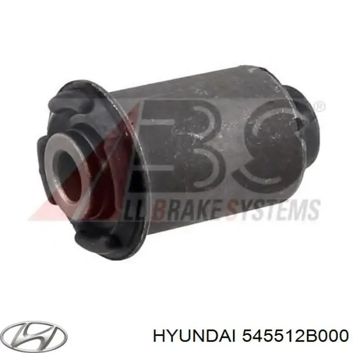 Do koszyka 545512B000 Hyundai/Kia Silentblock przedniego wahacza dolnego