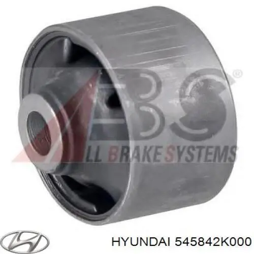 Do koszyka 545842K000 Hyundai/Kia Silentblock przedniego wahacza dolnego