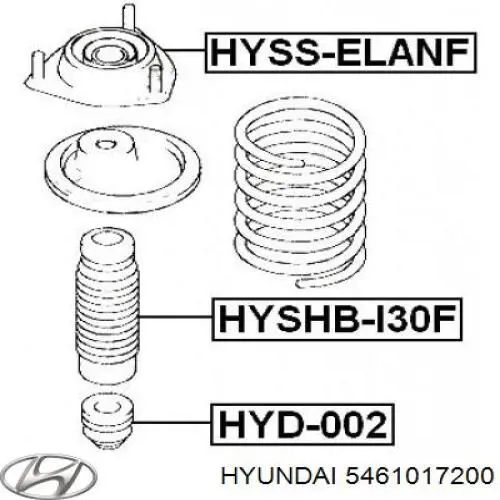 Do koszyka 5461017200 Hyundai/Kia Poduszka amortyzatora przedniego