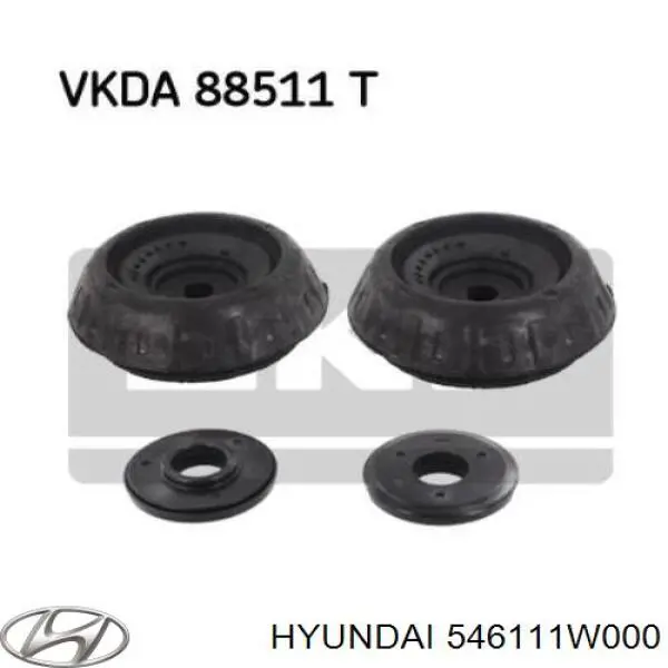 Poduszka amortyzatora przedniego Hyundai/Kia 546111W000 cena, od 26,52 USD