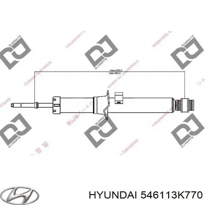 546113K770 Hyundai/Kia Amortyzator przedni